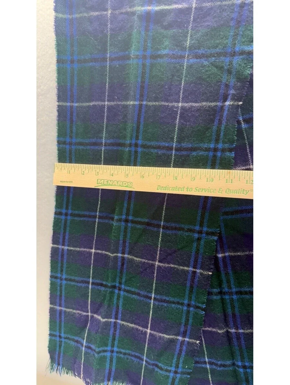 Vintage Rodlinoch Douglas Tartan Scarf 100% Pure New Wool Made in Scotland E-3